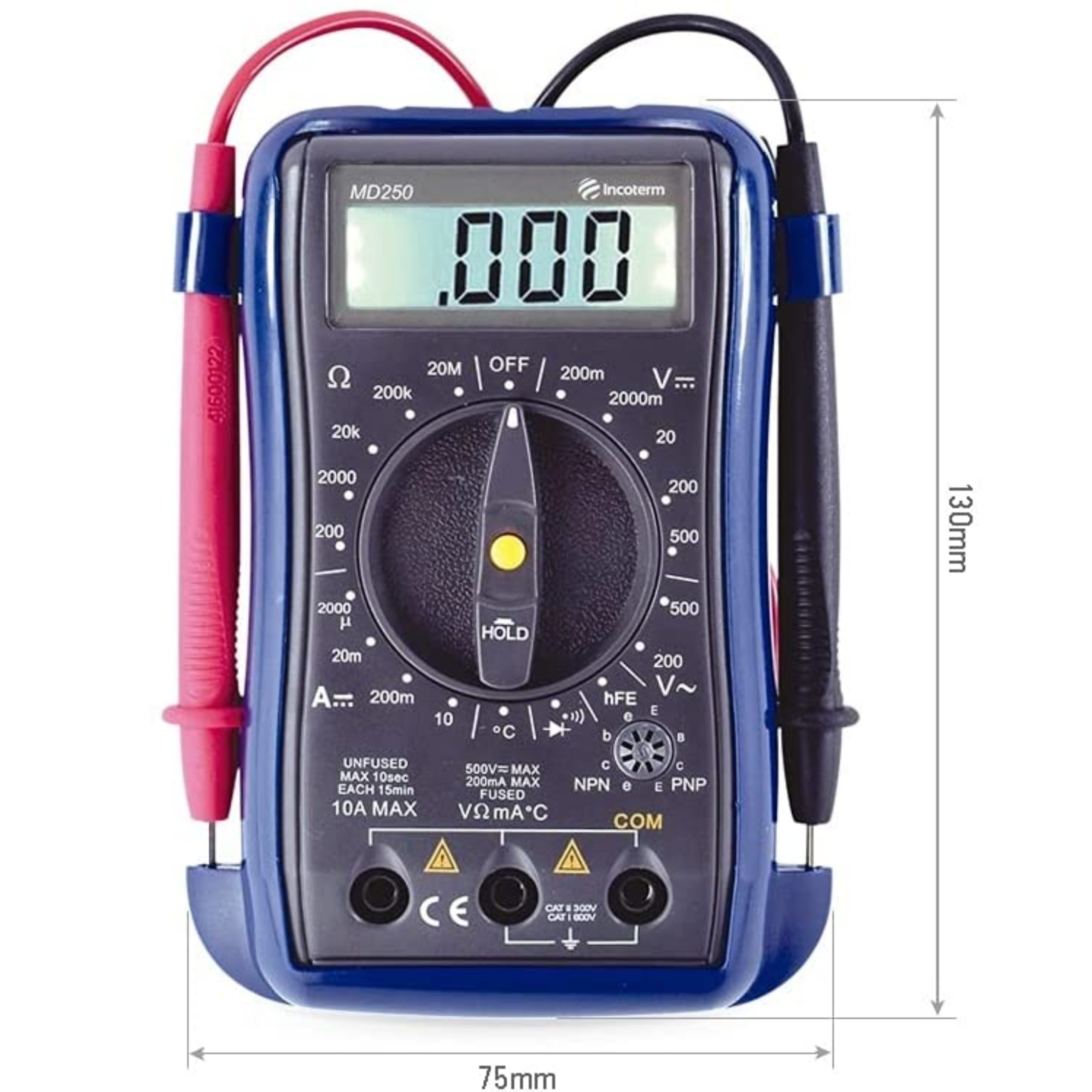Multímetro Digital MD-250 | INCOTERM T-MUL-0020 - Imagem 2