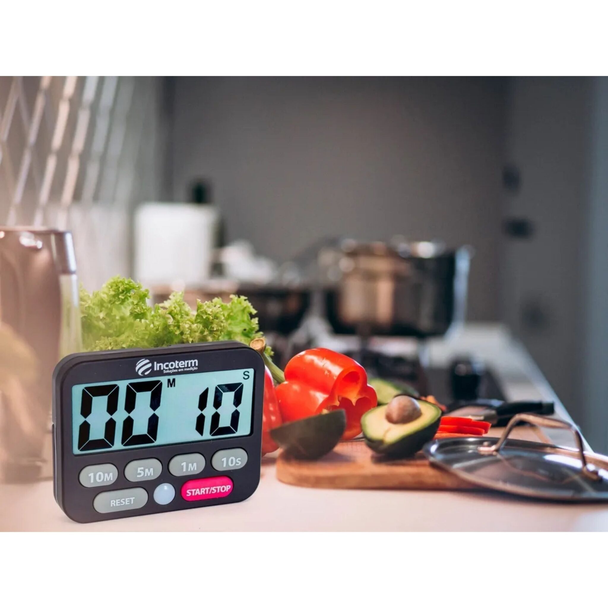 Timer Digital com Cronômetro | INCOTERM T-TIM-0050.00